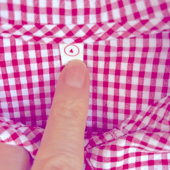 VINTAGE 02 LIKE NEW! SUPER CUTE GINGHAM SHORT SLEEVES SHIRT & OVERALLS SET 4T - Picture 7 of 17